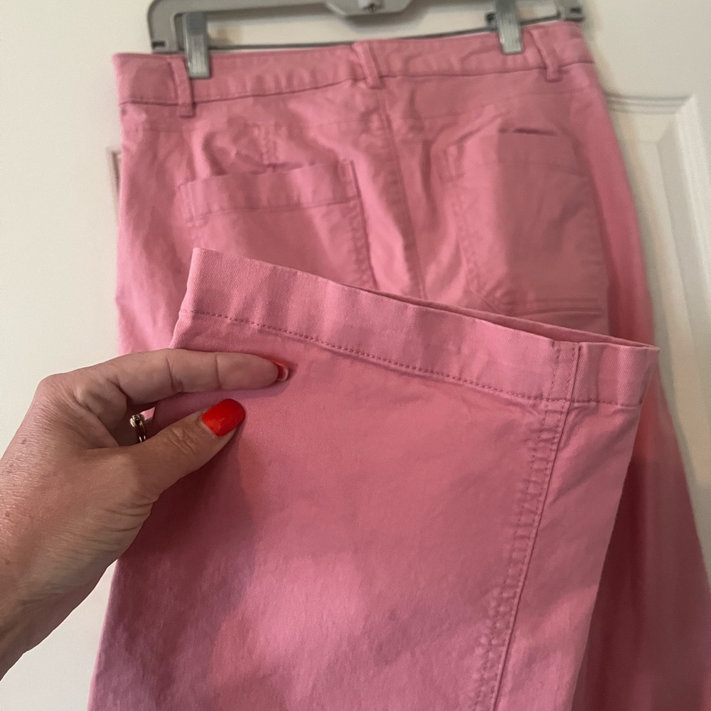 Old Navy Pink Melon Color Women's khaki Cropped Pants size 4 - Picture 16 of 16